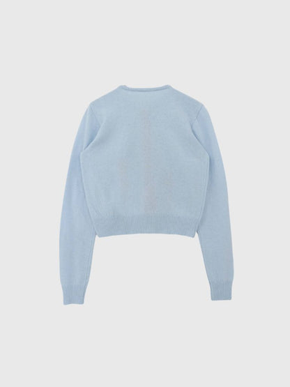 contrast line cardigan