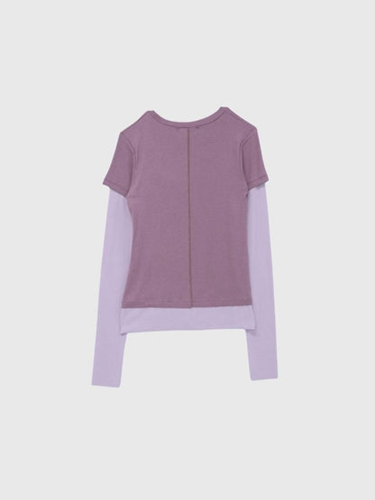 contrast layered tops