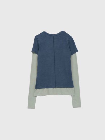 contrast layered tops