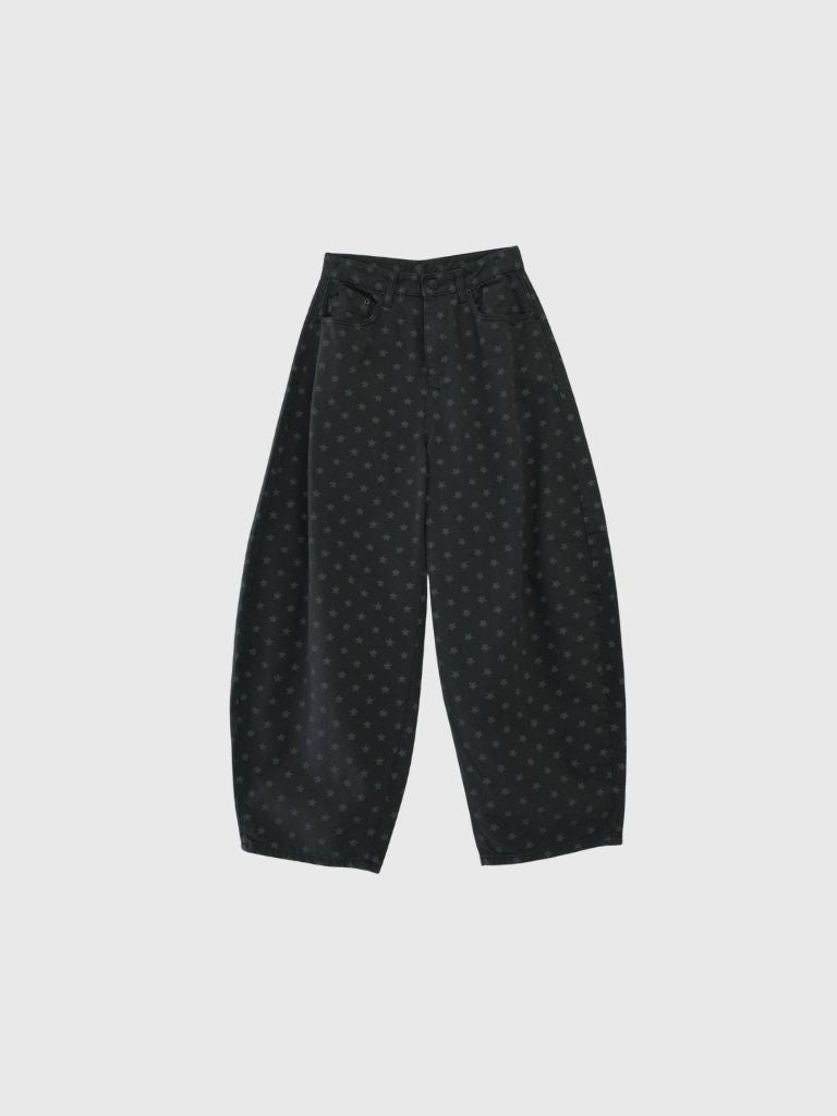 star dot balloon pants