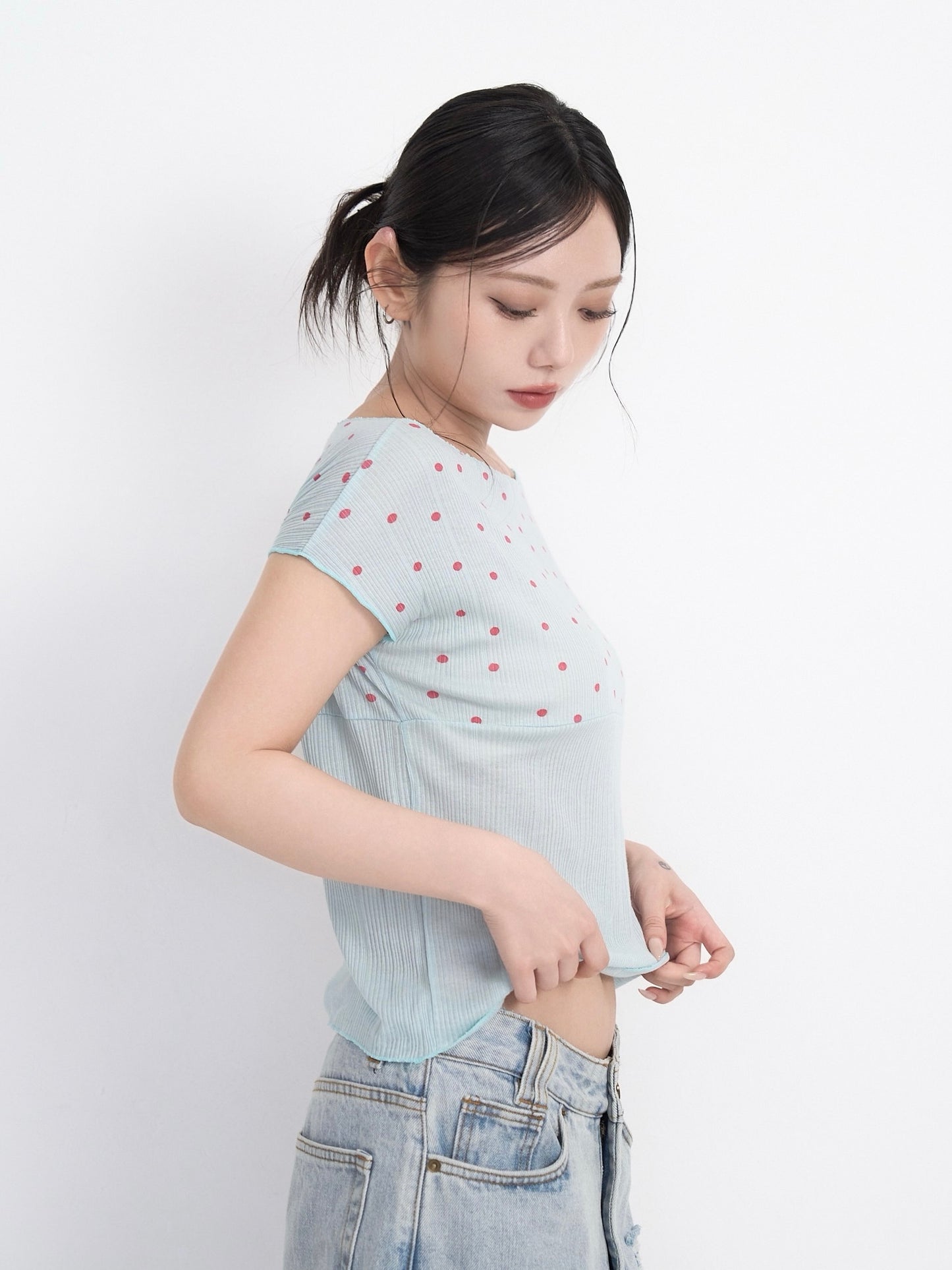 yoke dot rib tops