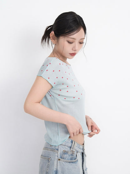yoke dot rib tops