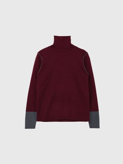 color point turtleneck knit