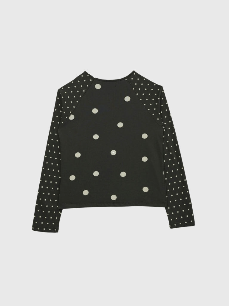 dot mix raglan tops