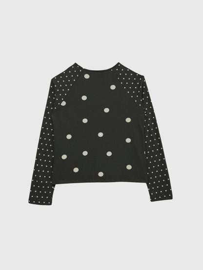 dot mix raglan tops