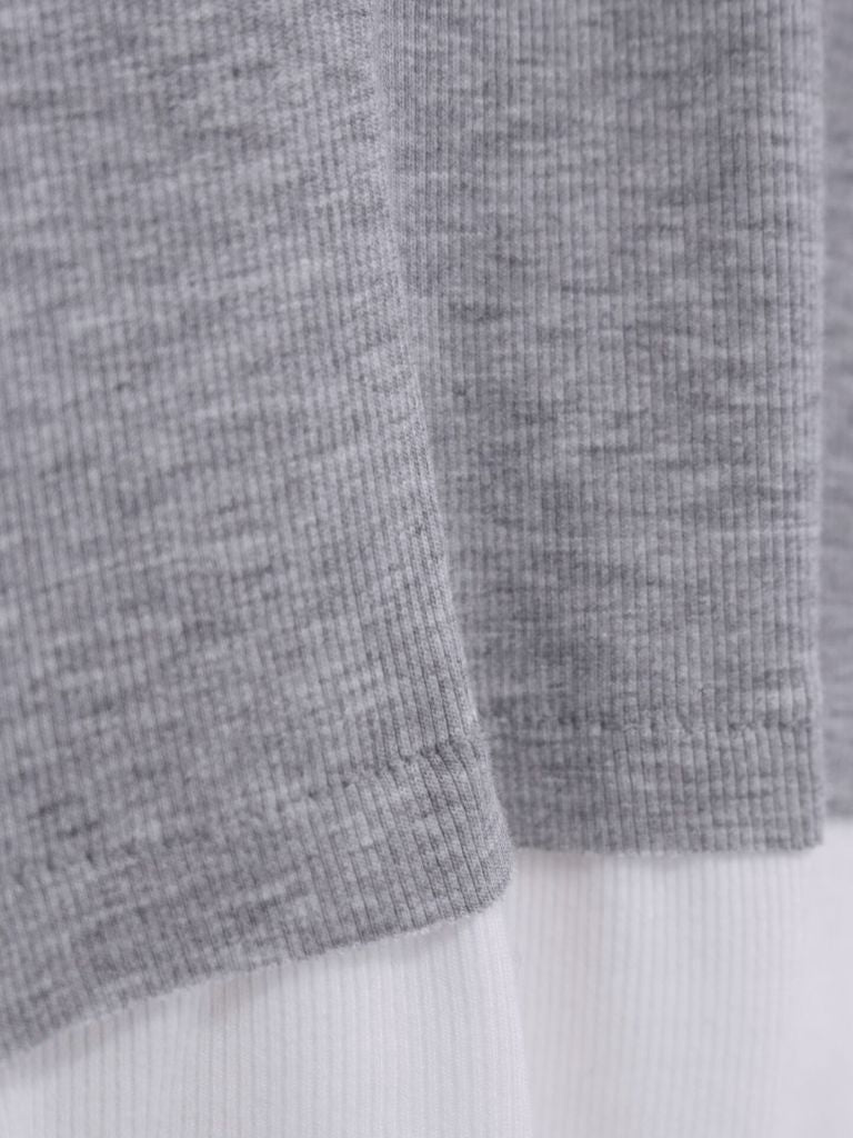 contrast layered tops