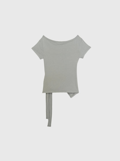 side tie snap tops
