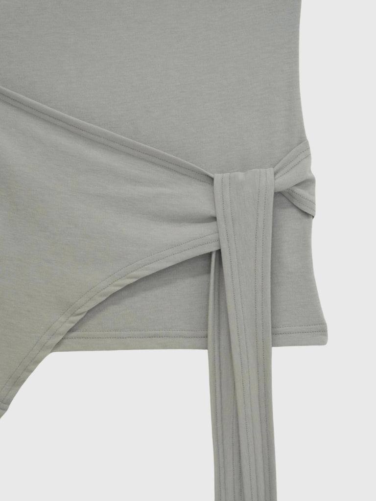 side tie snap tops