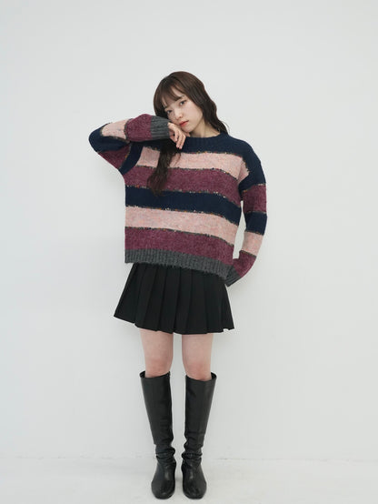 multi border knit