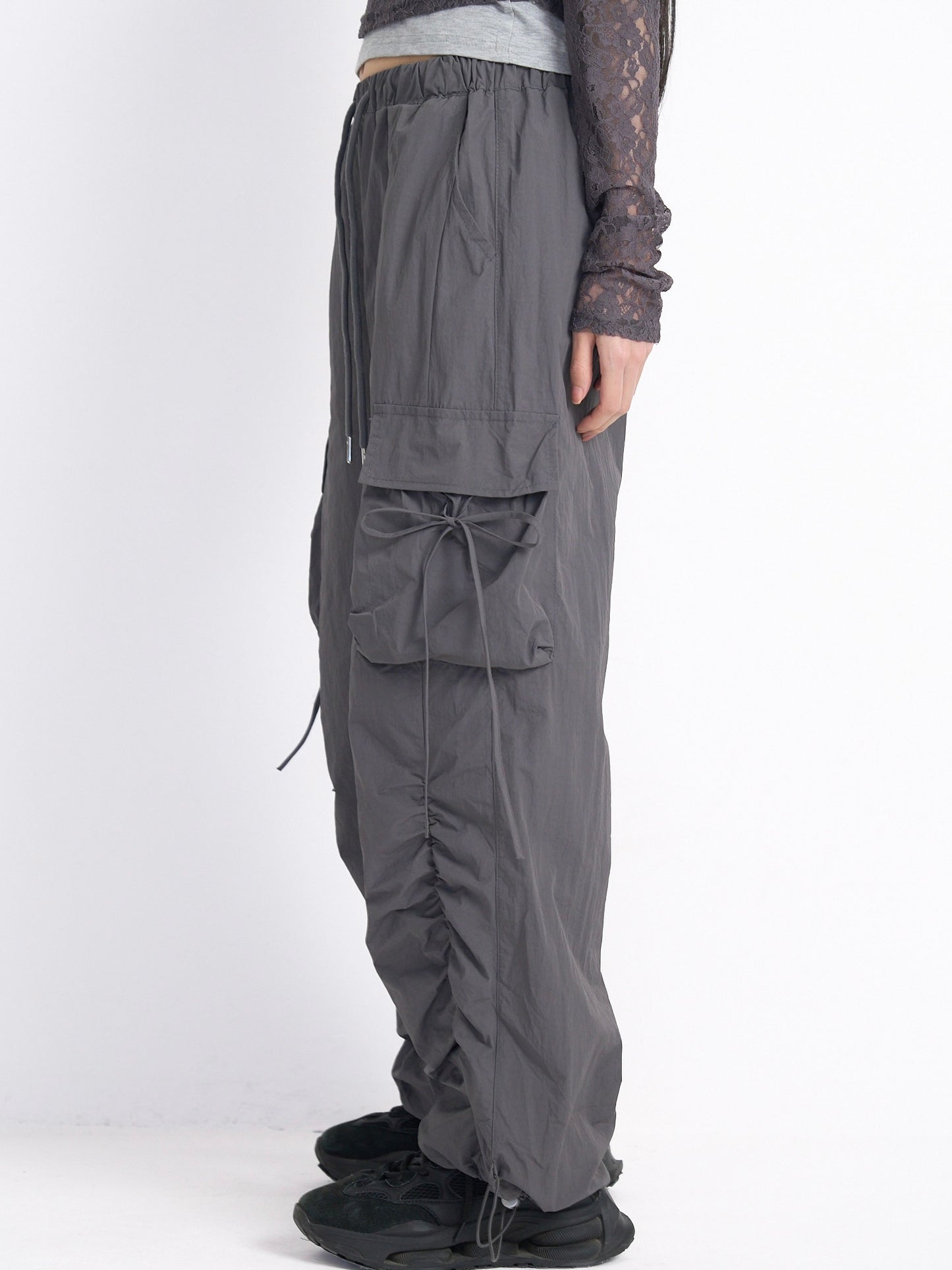 volume drawstring cargo pants