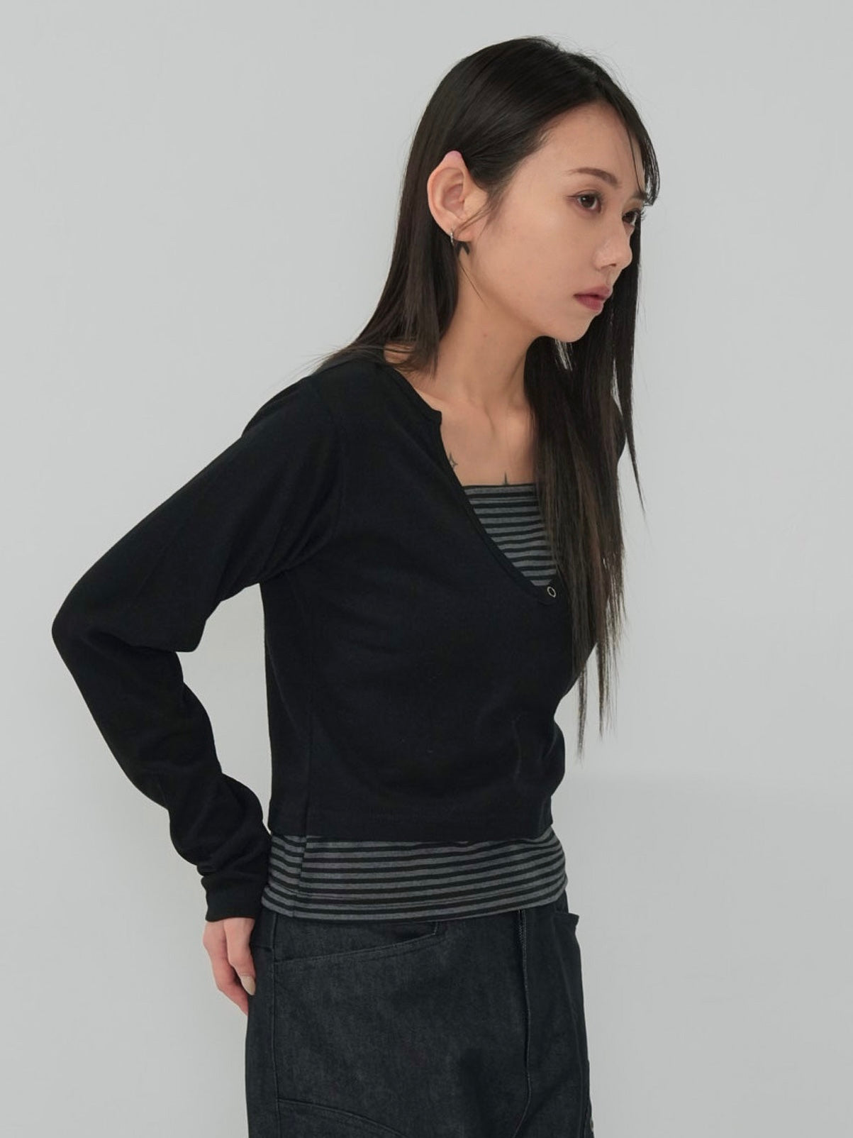 border layered snap tops