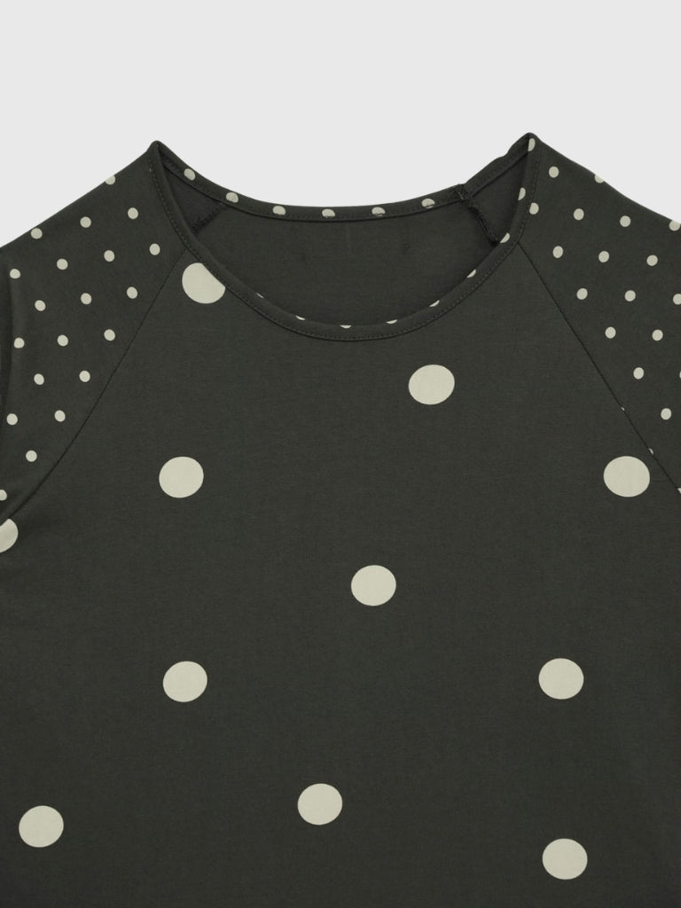 dot mix raglan tops