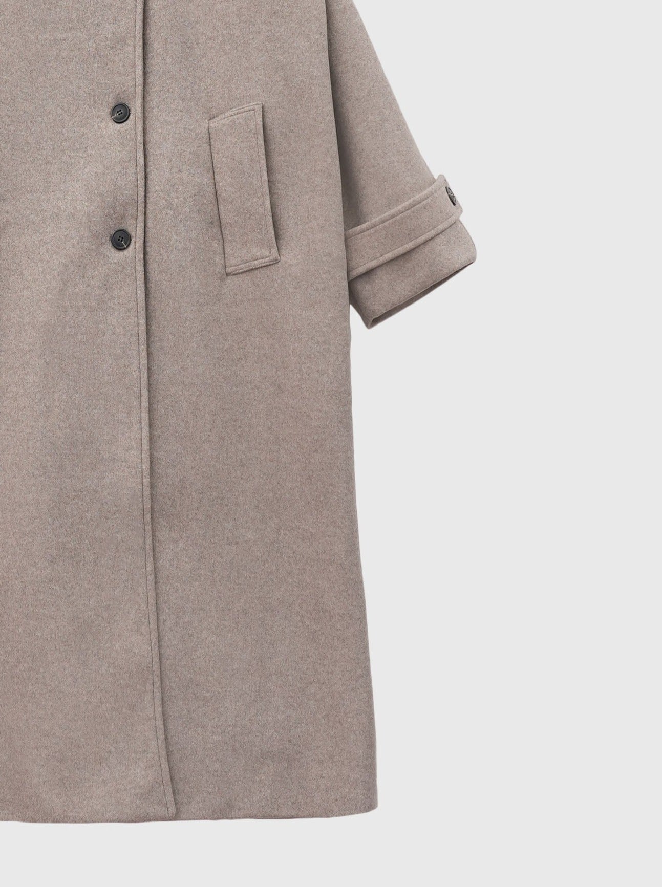 standcollar wool coat