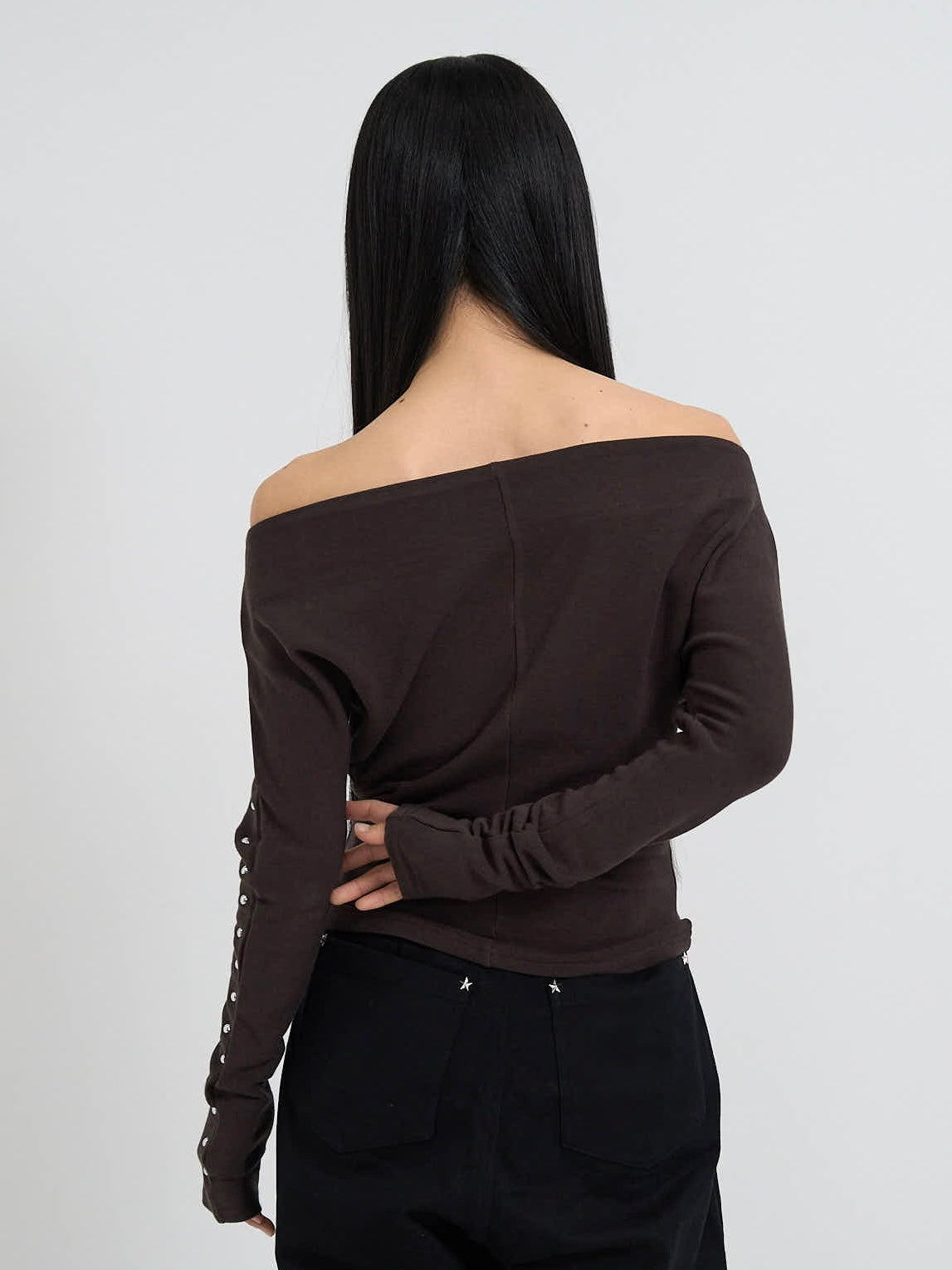 studs off shoulder tops