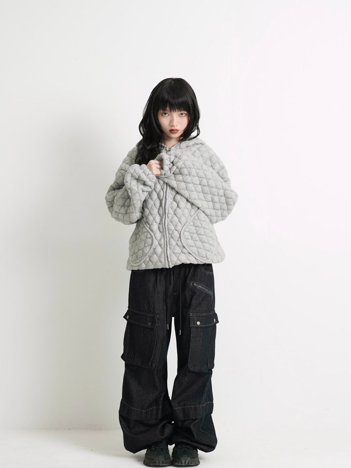 soft quilting hoodie