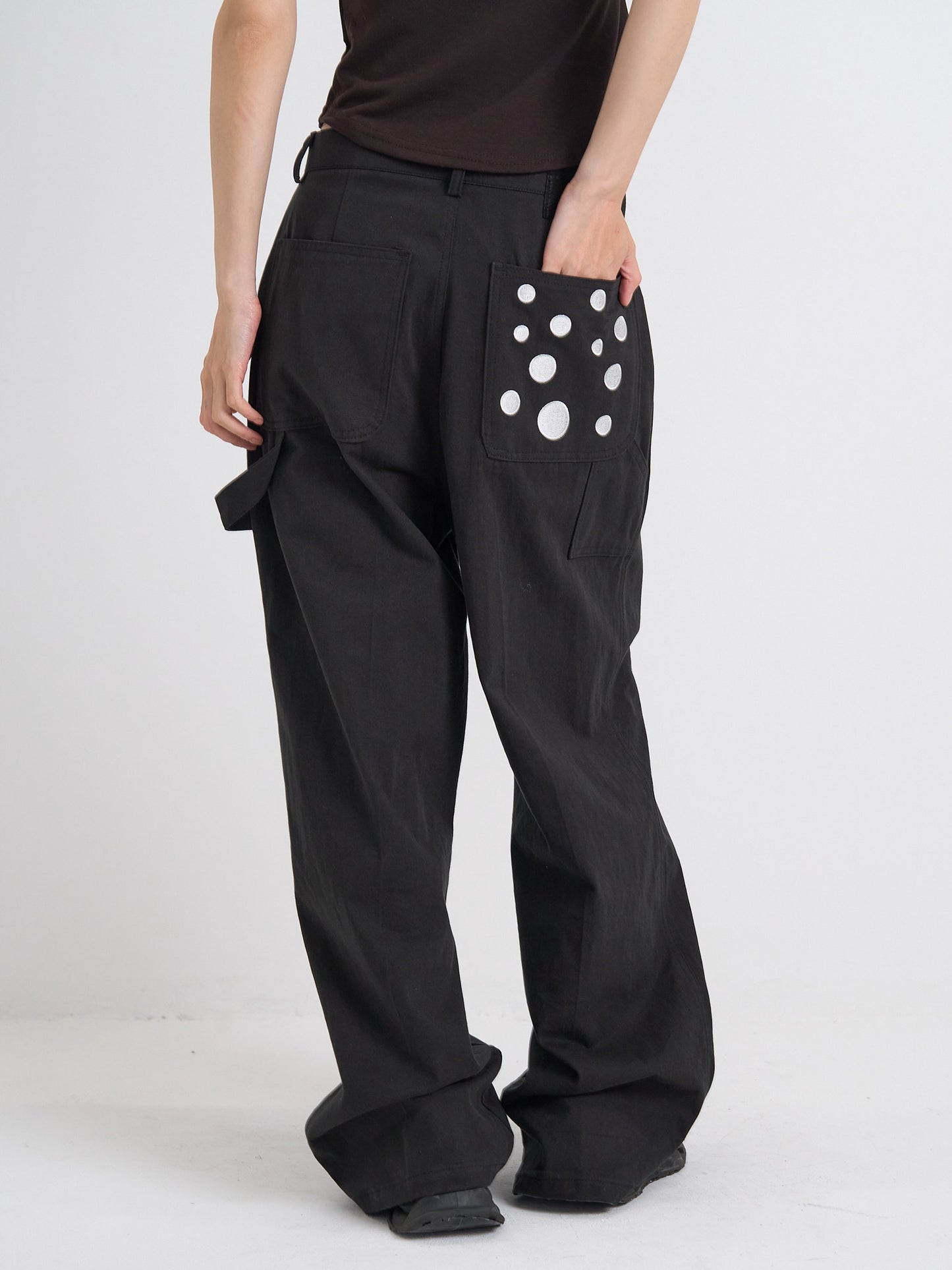 dot pocket pants