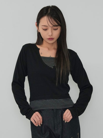 border layered snap tops