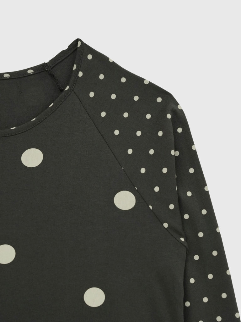 dot mix raglan tops