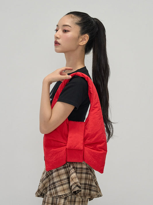 fluffy ribbon mini bag