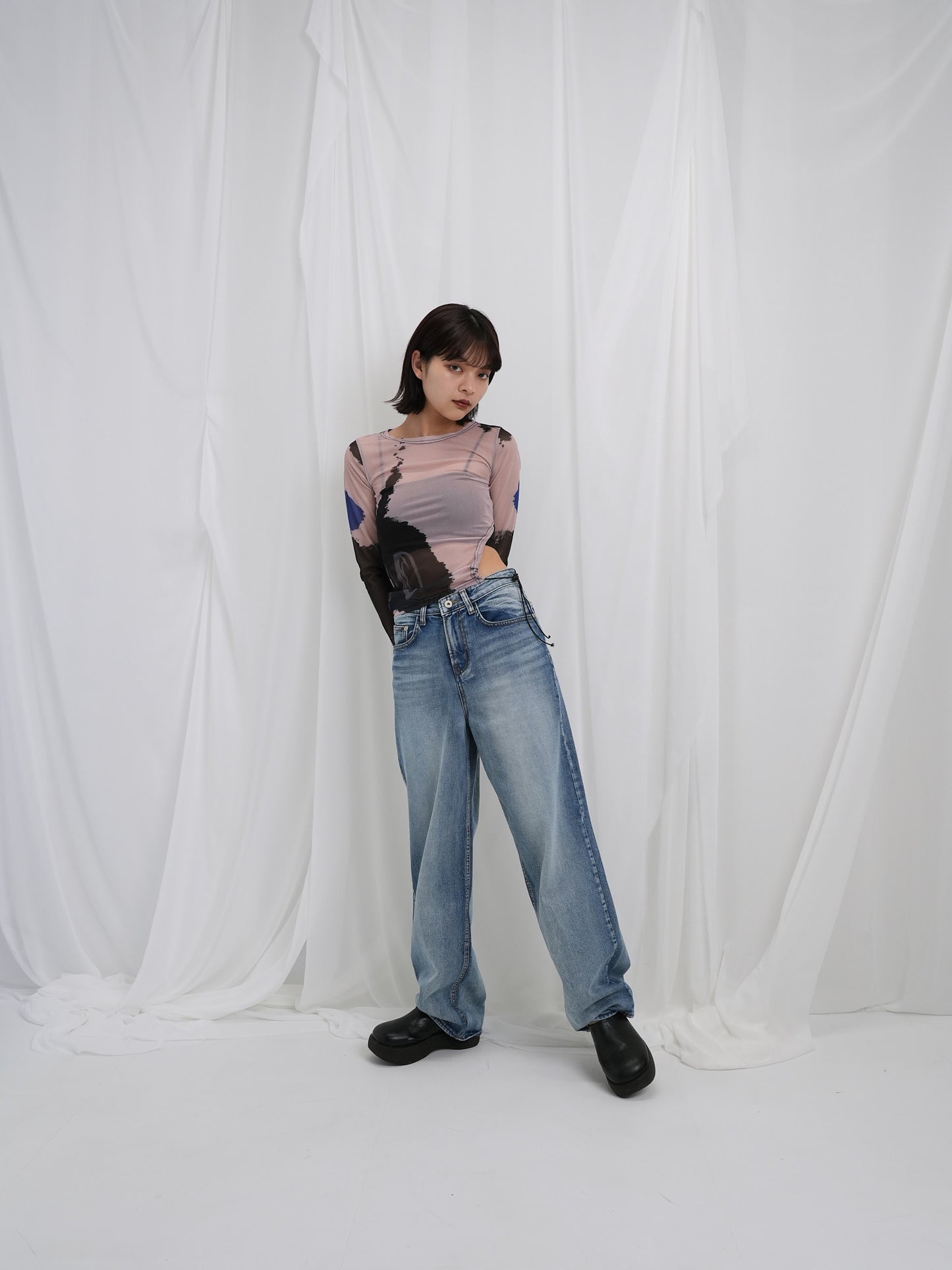 wash denim pants