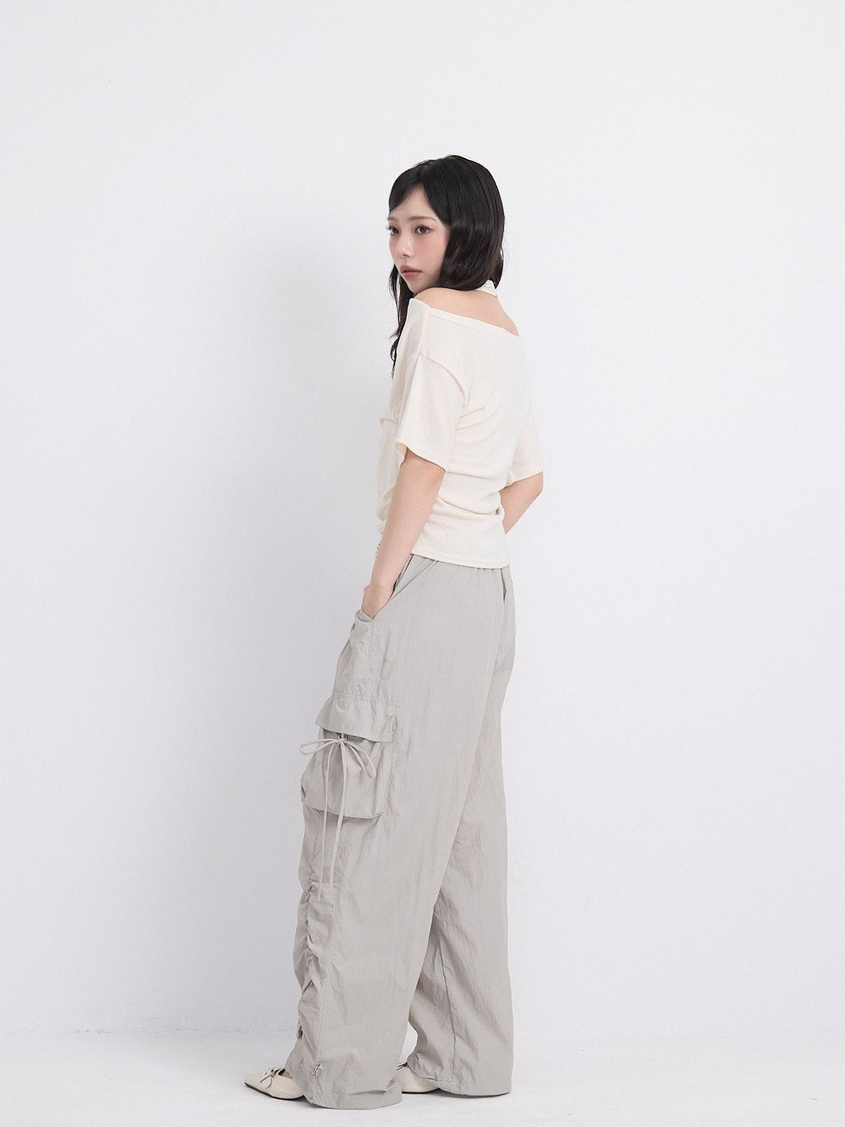 volume drawstring cargo pants
