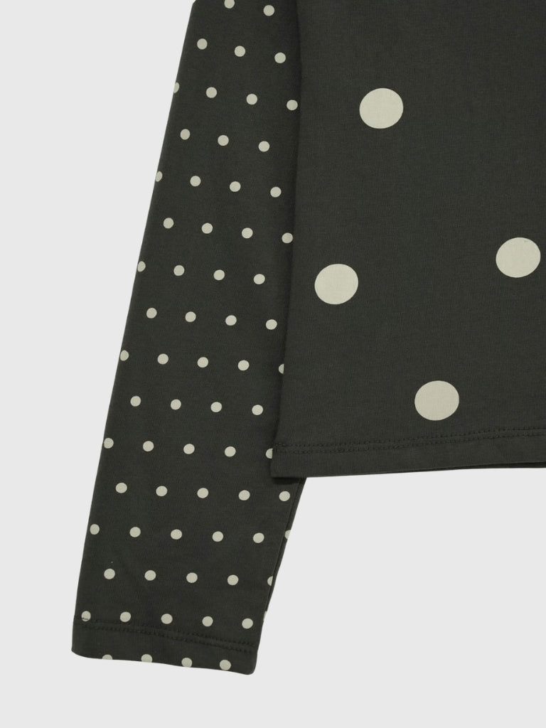 dot mix raglan tops