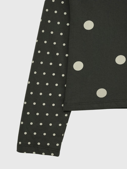 dot mix raglan tops