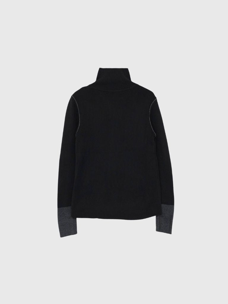 color point turtleneck knit