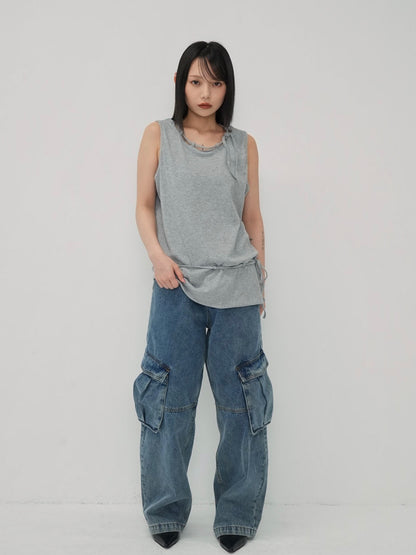 cutout design tank top