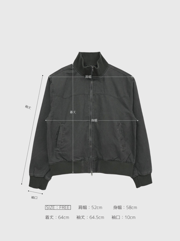 double zip high neck jacket
