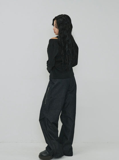 double layer off shoulder tops