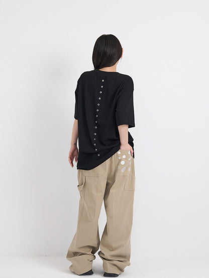 dot pocket pants
