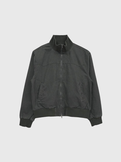 double zip high neck jacket