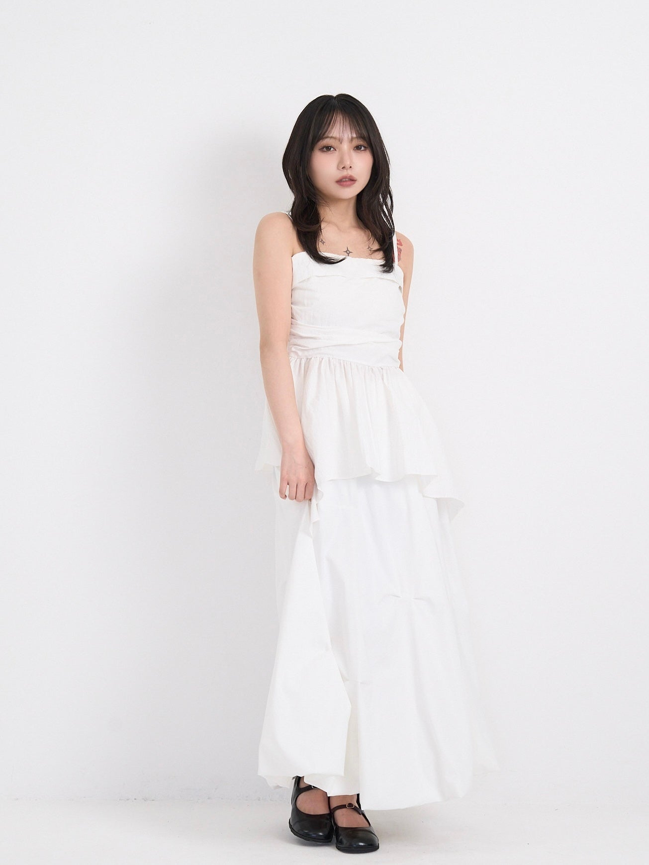 shirring peplum tops