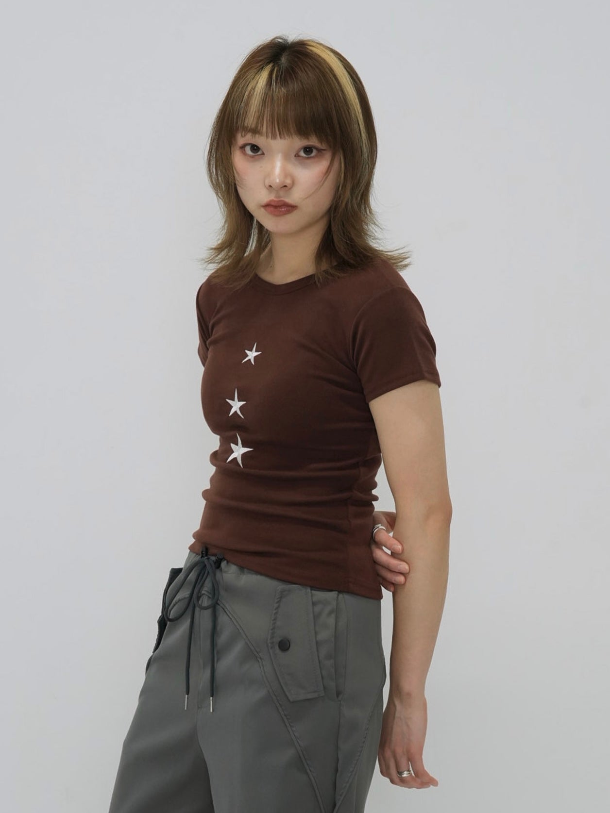 vertical star print tops