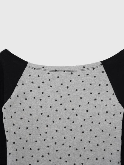 star dot raglan tops