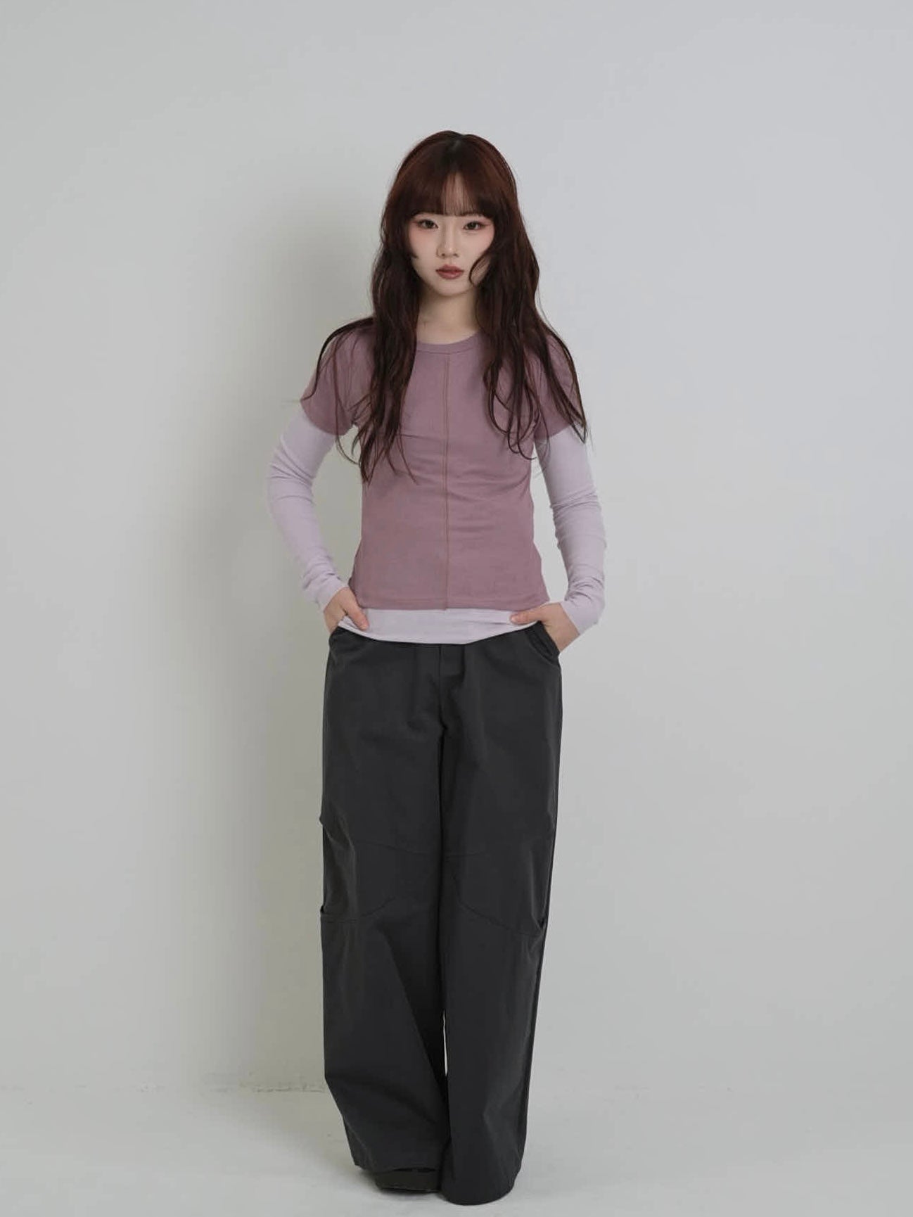 contrast layered tops