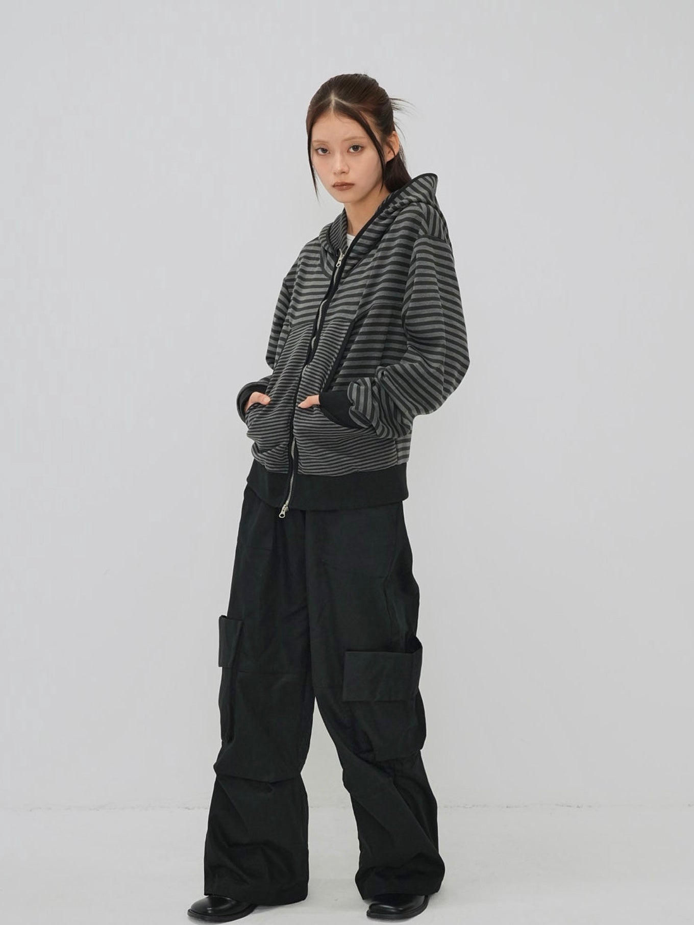 folding waist jogger pants