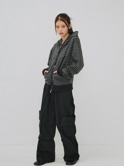 folding waist jogger pants