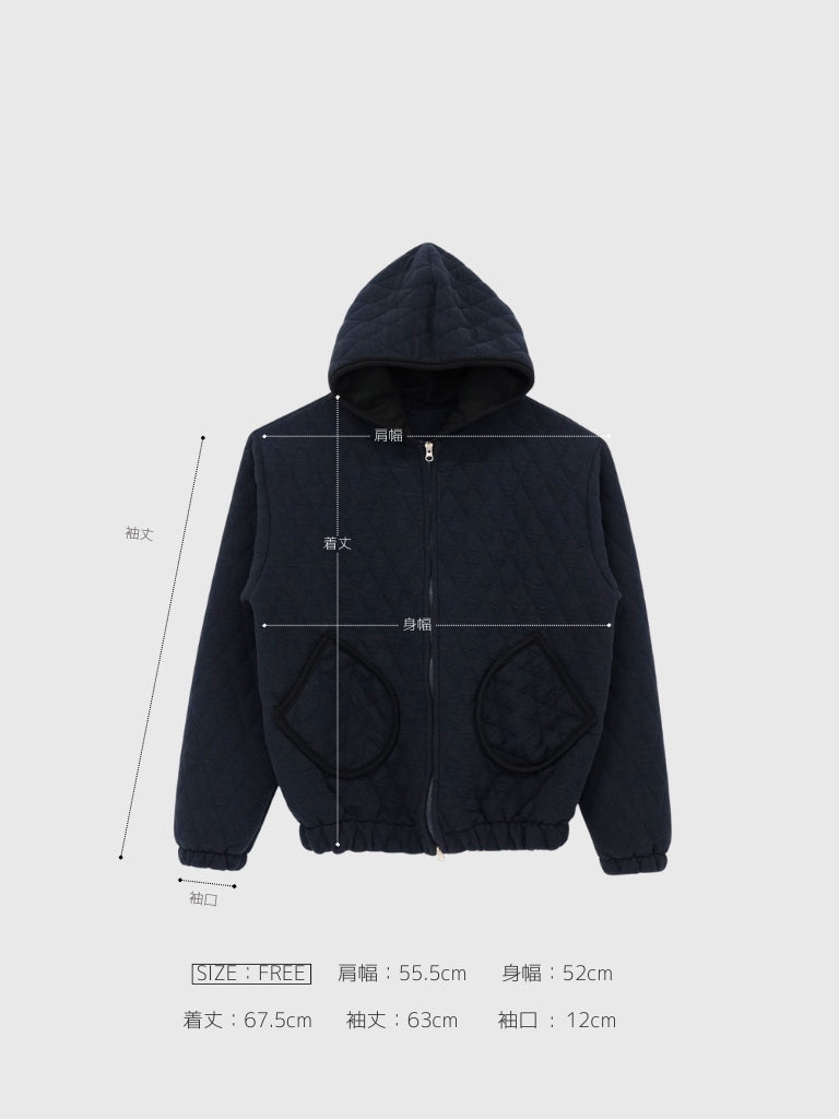 soft quilting hoodie
