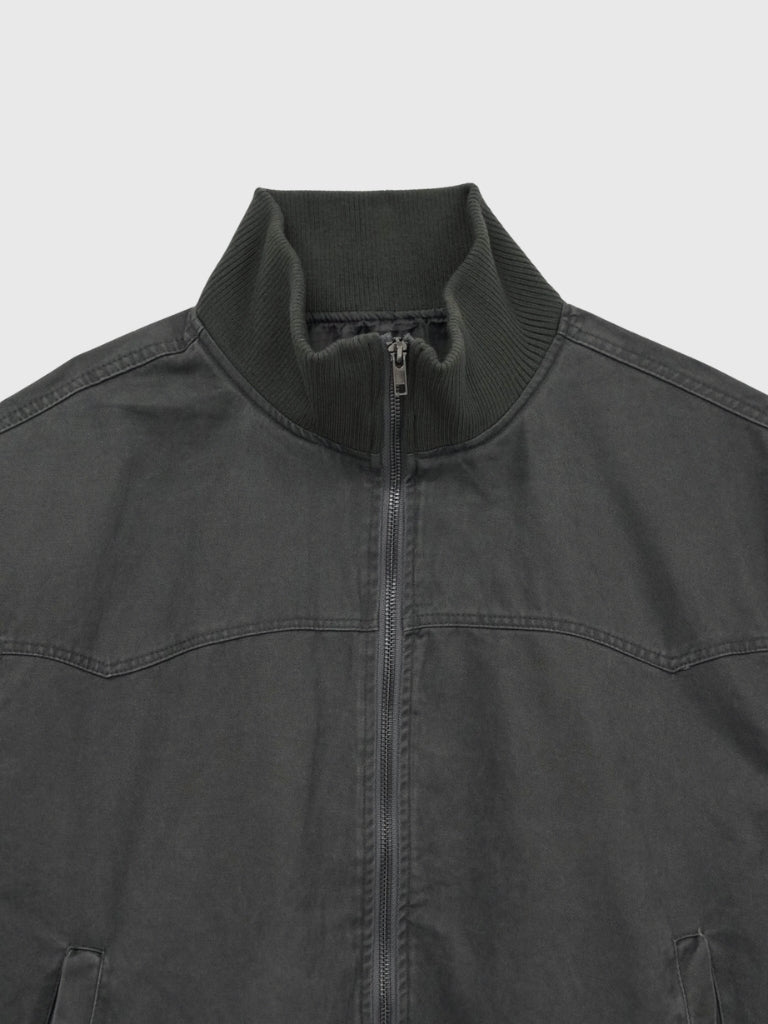 double zip high neck jacket
