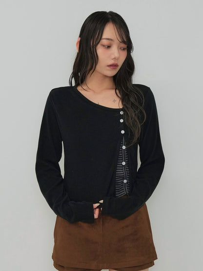 border peek cardigan