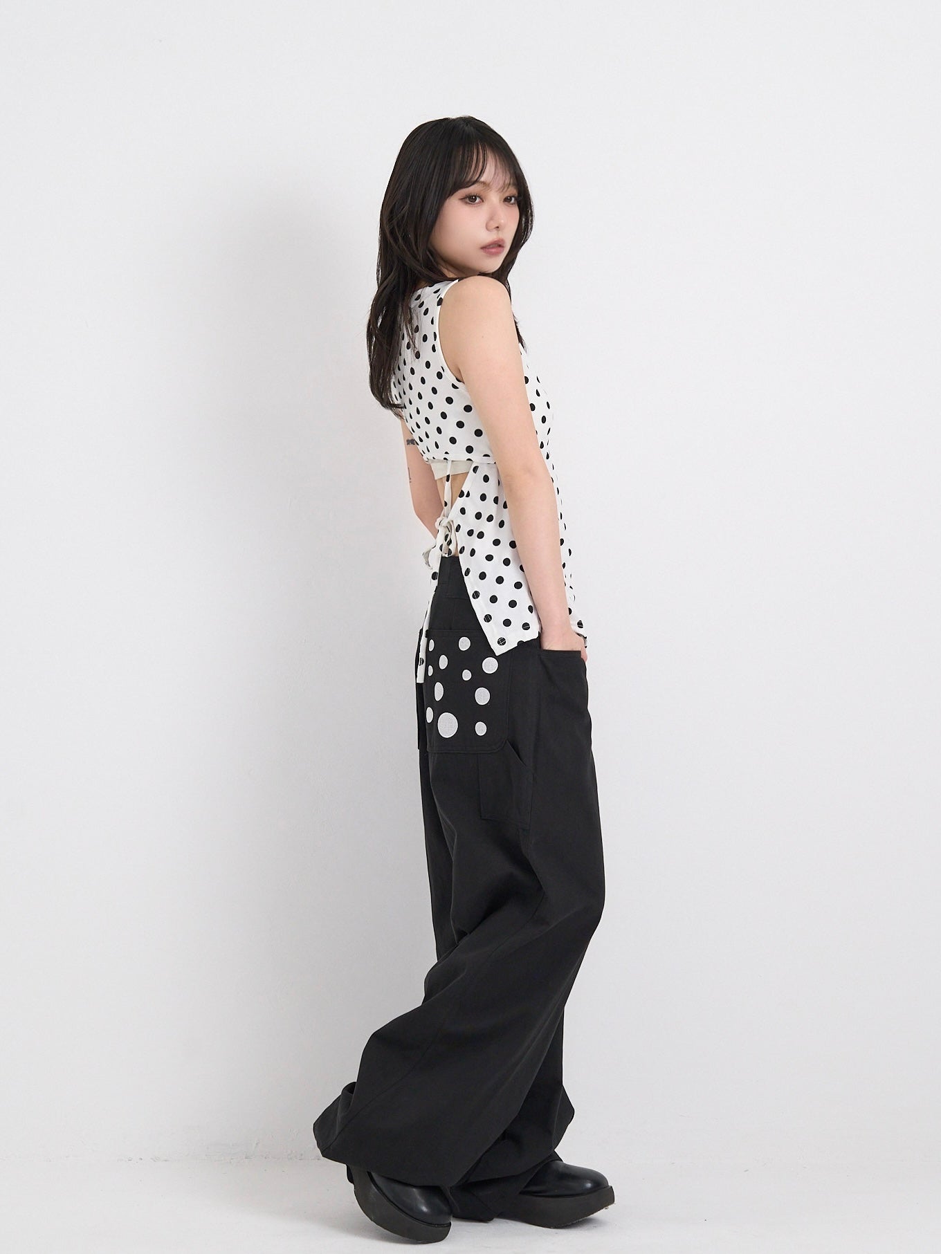 dot back cut out tops
