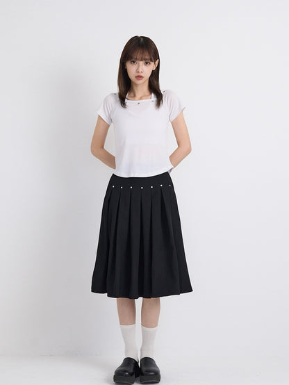 eyelet halter layered tops