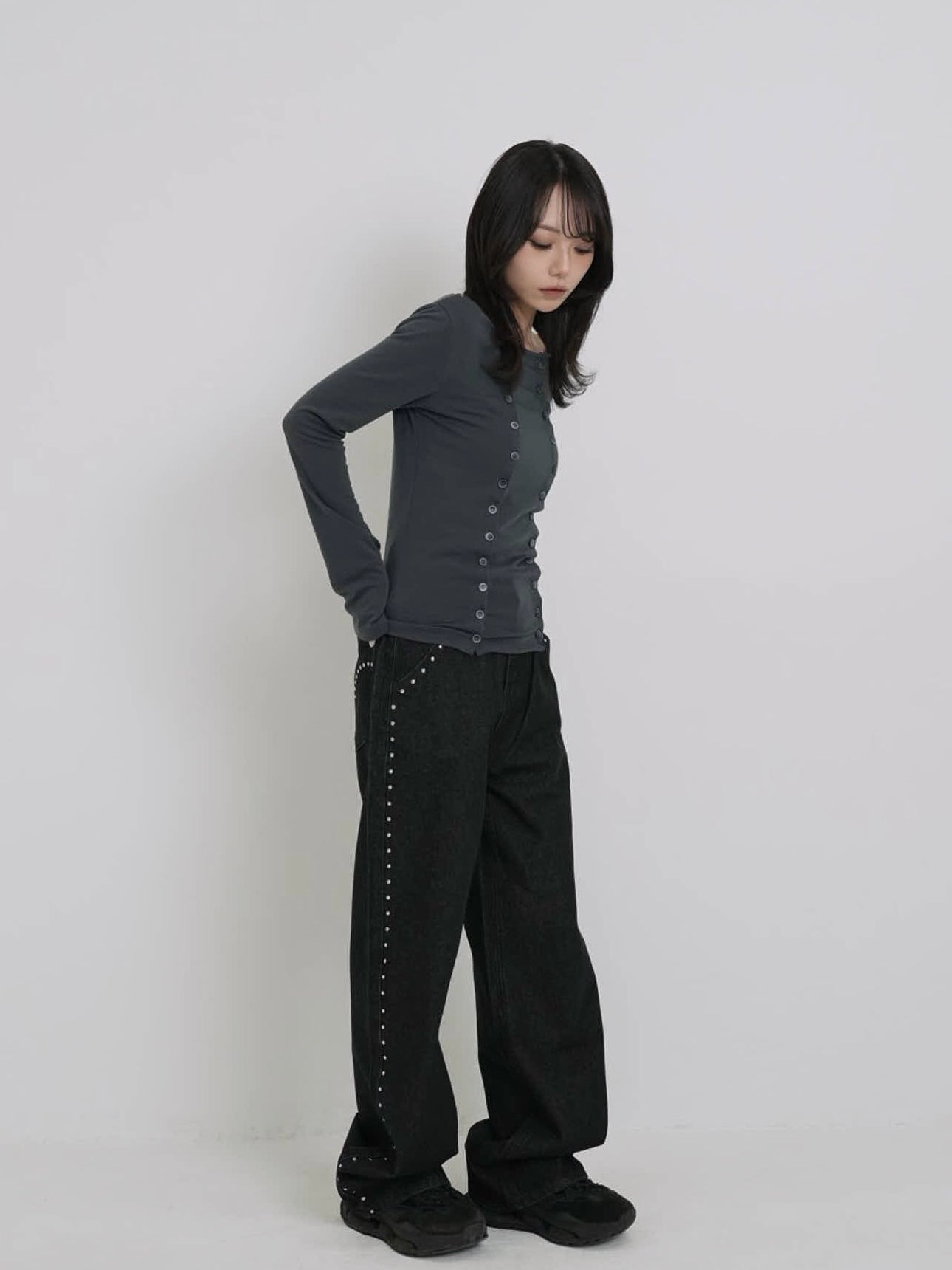 double row button tops