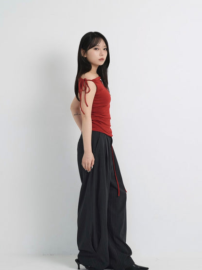 eyelet one shoulder tops