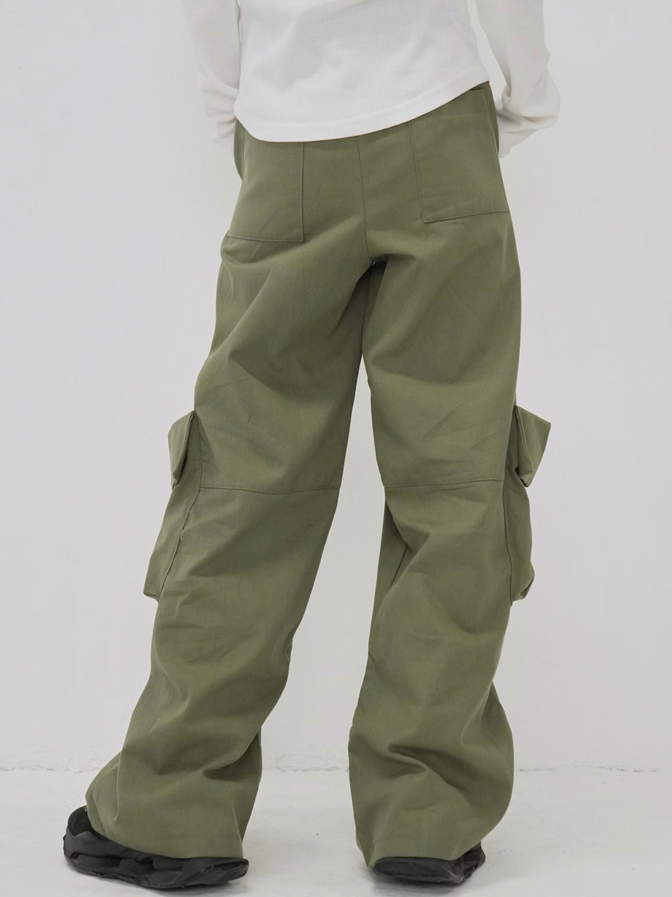 folding waist jogger pants