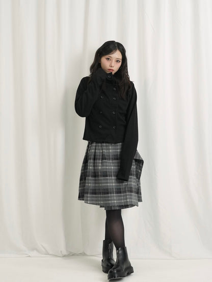 minimal double button cardigan