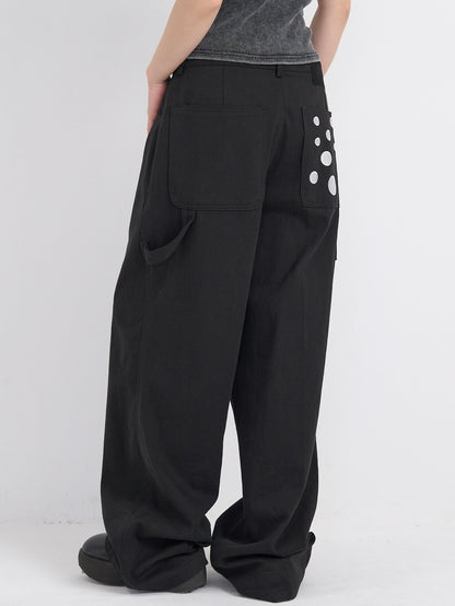 dot pocket pants