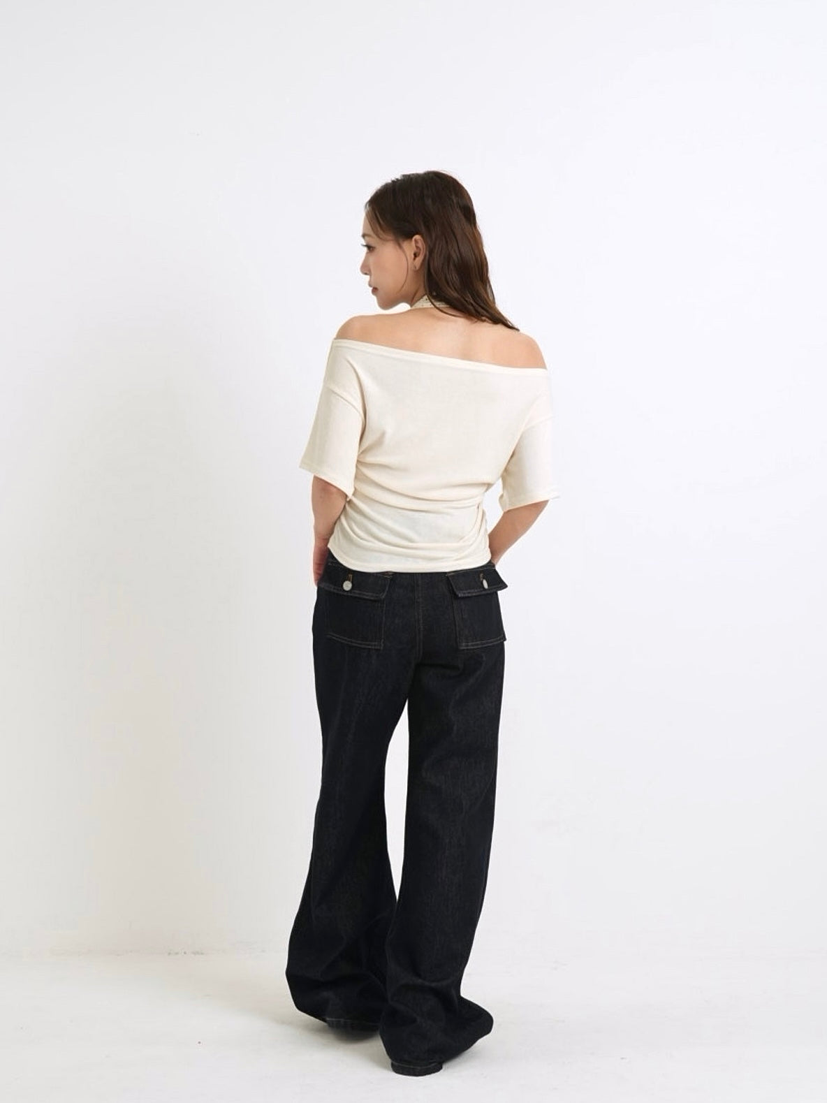 drape dot layered tops